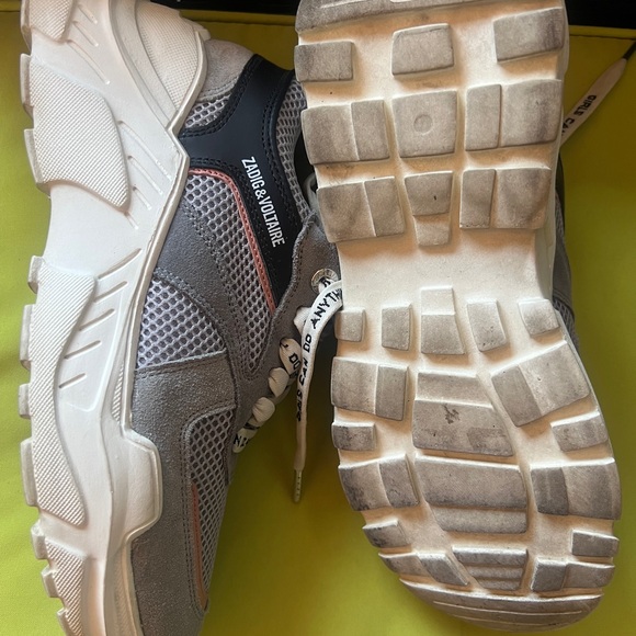 Zadig& Voltaire Future Mesh Suede Sneaker Size US9 - Picture 3 of 5